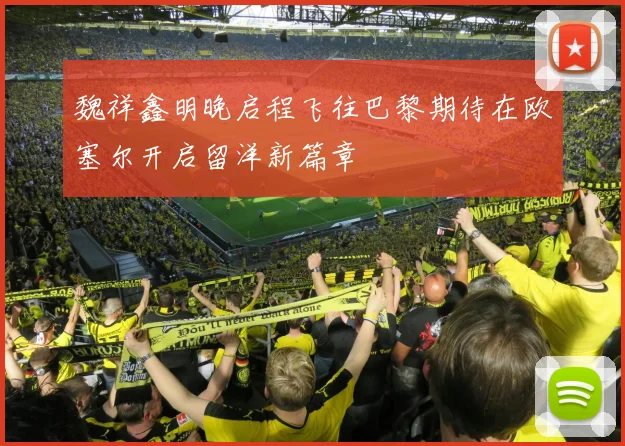 魏祥鑫明晚启程飞往巴黎期待在欧塞尔开启留洋新篇章